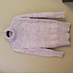 TRF Knitwear Sweater Thick Knit Gray Heather Long Sleeve Ribbed EUC Size L